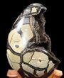 Septarian Dragon Egg Geode - Crystal Filled #37299-4